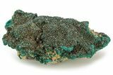 Sparkling Dioptase Crystal Cluster - Republic of the Congo #277847-1